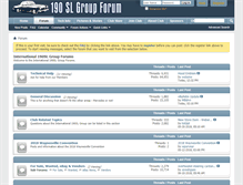 Tablet Screenshot of forums.190slgroup.com